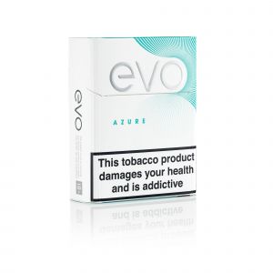 A closed pack of Ploom EVO Azure sticks